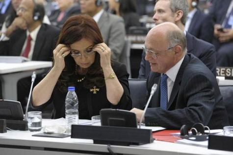 Presidenta de Argentinaen el Comité de Descolonización.Foto de archivo