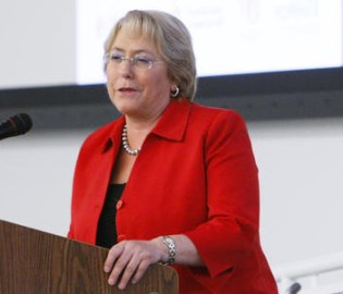 La directora de ONU Mujeres, Michelle Bachelet .