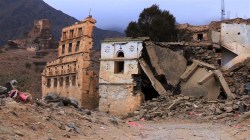 Edificios destruidos en Dammaj, en el norte de Yemen. Foto: IRIN/Mike Healy
