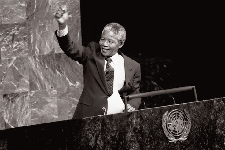 Nelson Mandela en la Asamblea General de la ONU en 1990 Foto archivo: ONU/P. Sudhakaran