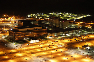 Headquarters of the US National Security Agency in Fort Meade, Maryland. Photo by Trevor Paglen, 2014.