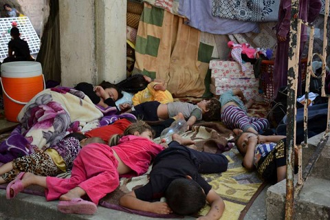 Refugiados de la comunidad Yezidi afectados por la violencia en Iraq Foto: ACNUR//N. Colt