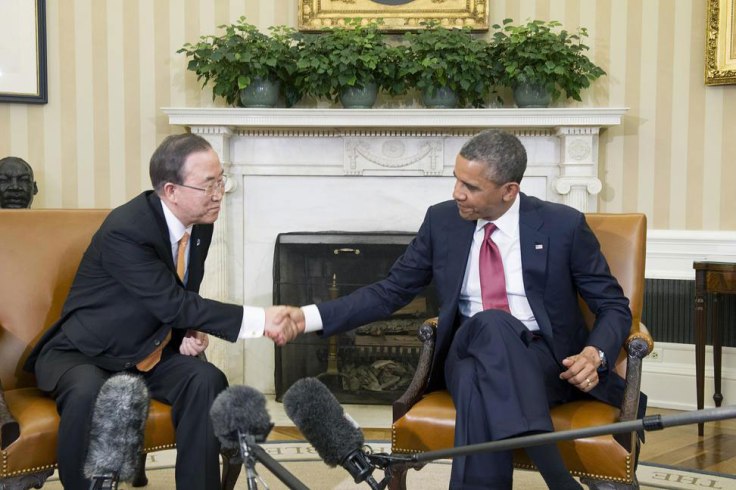 El Secretario General de la ONU, Ban Ki-moon, y el presidente de Estados Unidos, Barack Obama Foto archivo: ONU/Eskinder Debebe