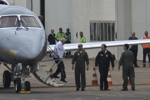 El ex director de marketing de Banco de Brasil, Henrique Pizzolato, ya se encuentra en Brasilia. José Cruz/Agência Brasil 