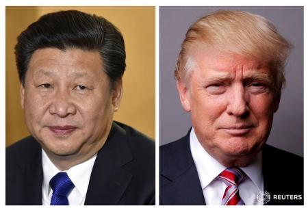 El presidente de China, Xi Jinping, y de Estados Unidos, Donald Trump.