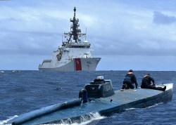 U.S. Coast Guard Cutter Munro crew interdicts suspected drug smuggling vessel