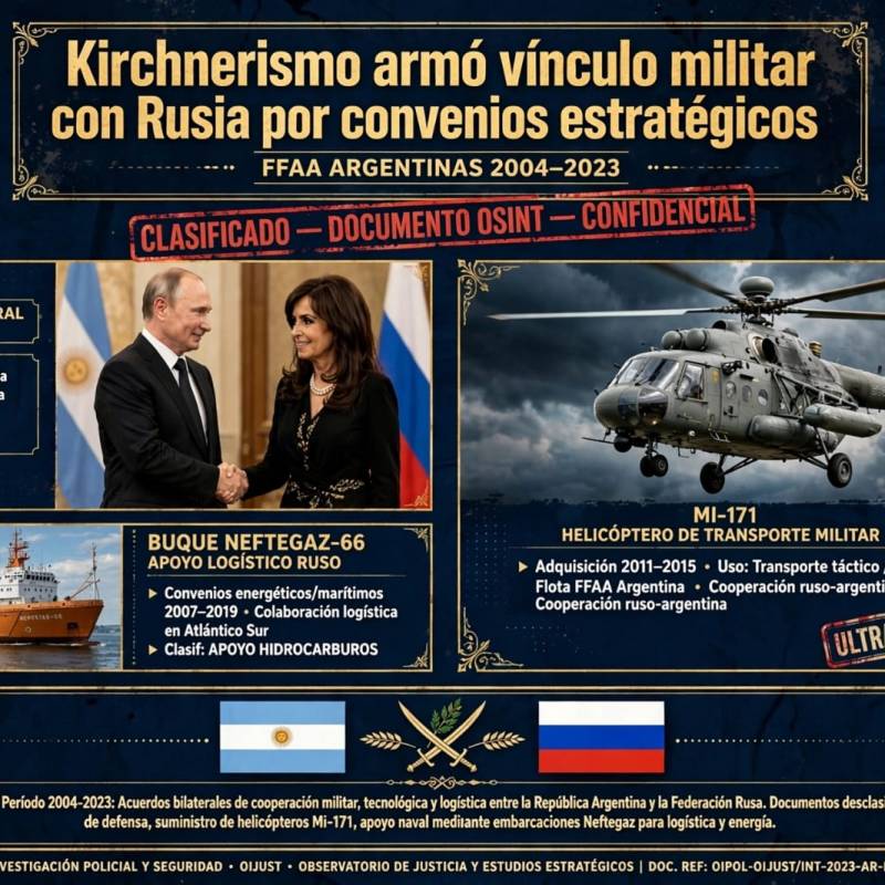 El kirchnerismo consolidó su relación militar con Rusia mediante convenios&nbsp;estratégicos
