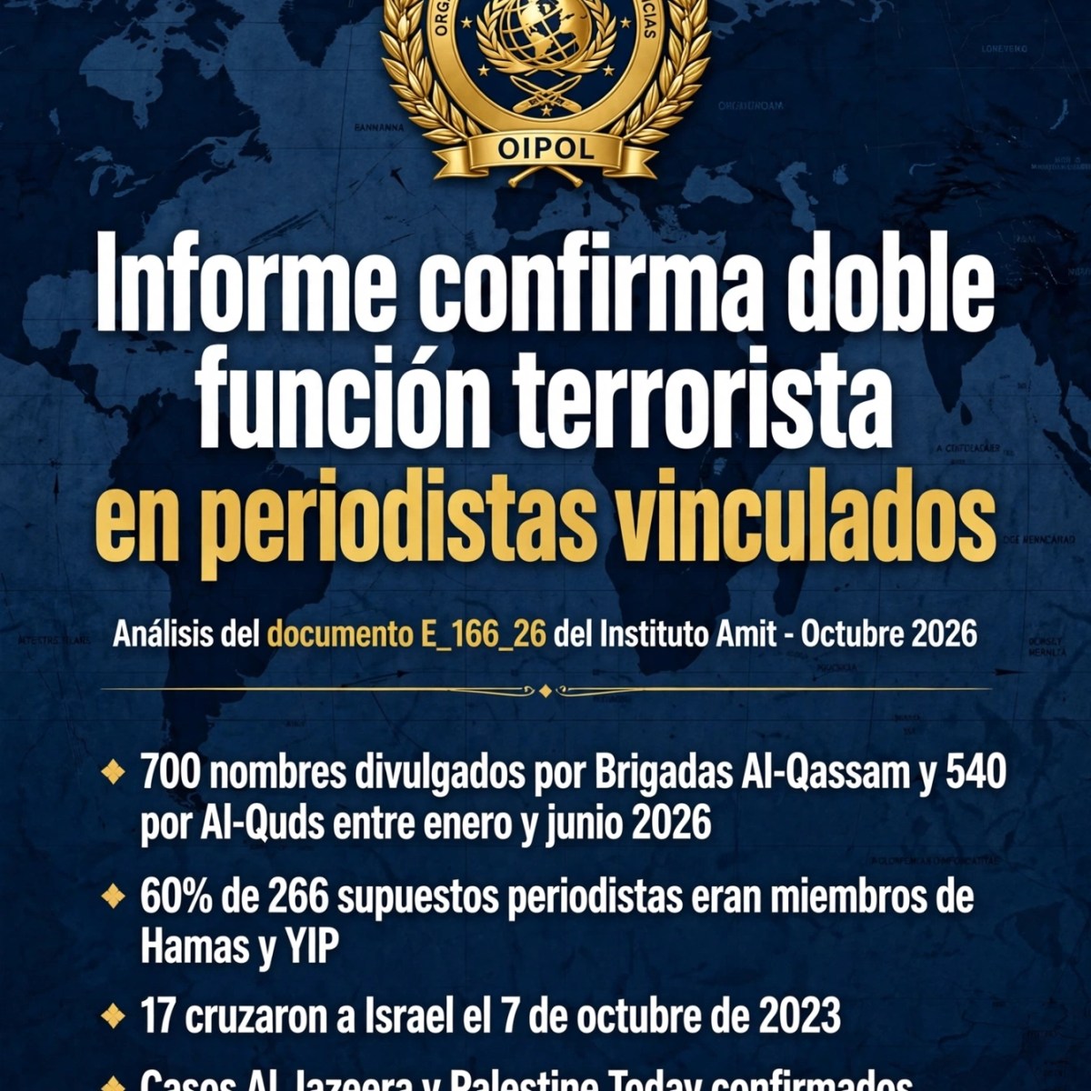 Informe confirma doble función de periodistas vinculados al&nbsp;terrorismo